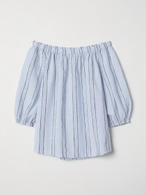 Блуза H&M модель 6560488dlog_Голубой Фото