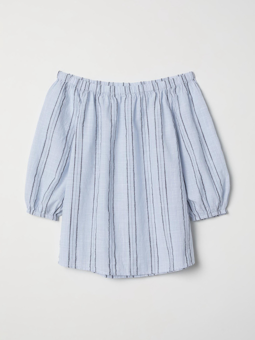 Блуза H&M модель 6560488dlog_Голубой Фото