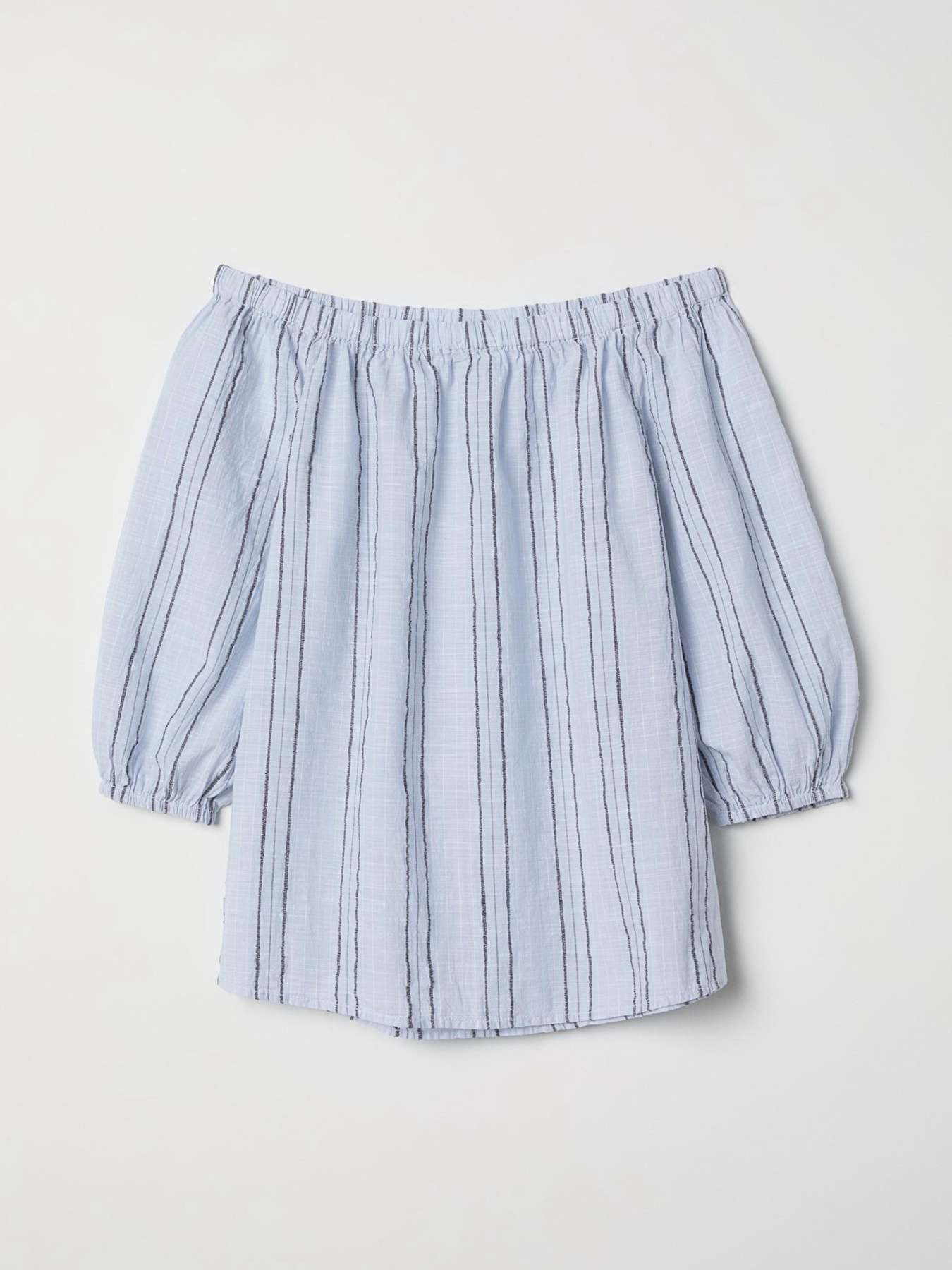 Блуза H&M модель 6560488dlog_Голубой Фото