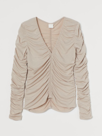 Блуза H&M модель 9233532wer_Светло-бежевый Фото