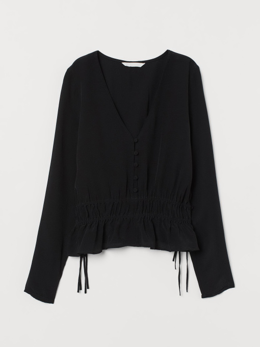 Блуза H&M модель 7844850RP7_черный Фото