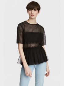 Блуза H&M модель 5240235log_Черный Фото