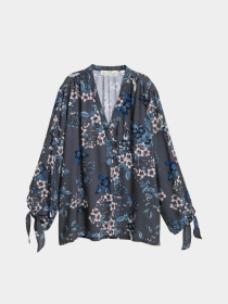 Блуза H&M модель 5704506log_Темно-серый Фото