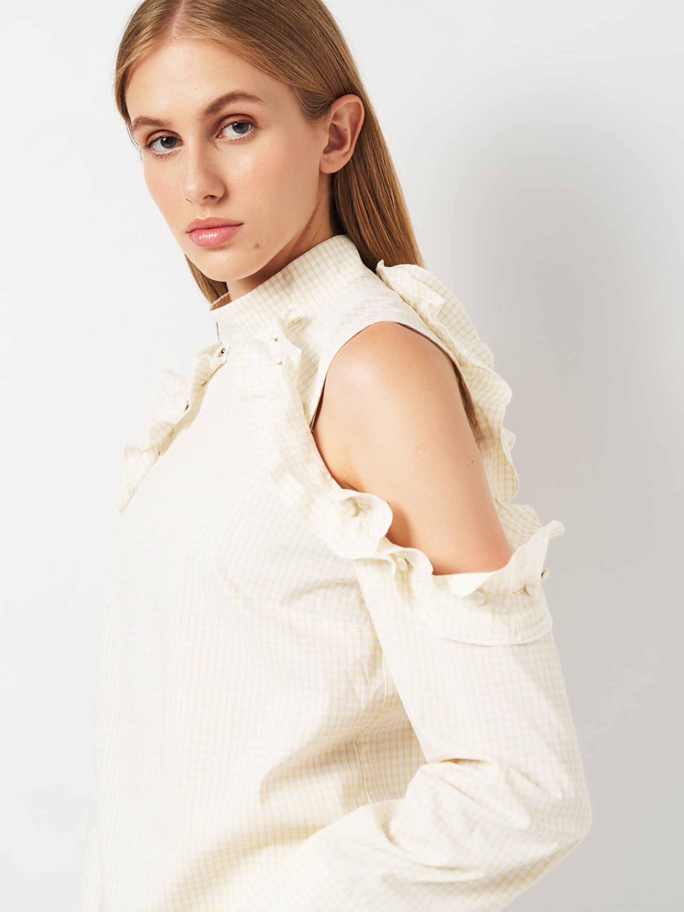 Блуза H&M модель 5555001ral_Молочный Фото