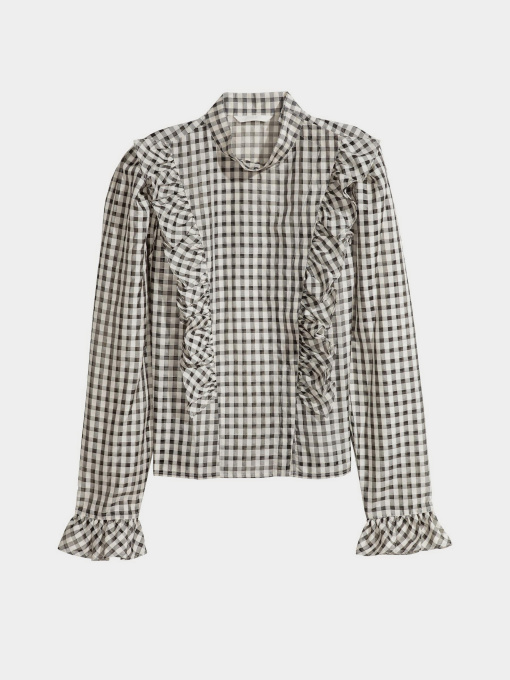 Блуза H&M модель 5761046dlog_Черно-белый Фото