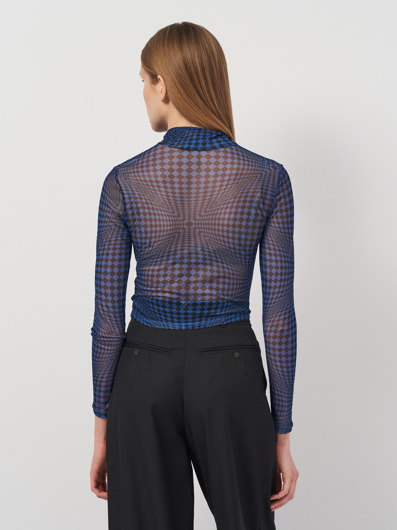 Блуза H&M модель 2583698arl_Черно-синий Блуза H&M модель 2583698arl_Черно-синий Фото