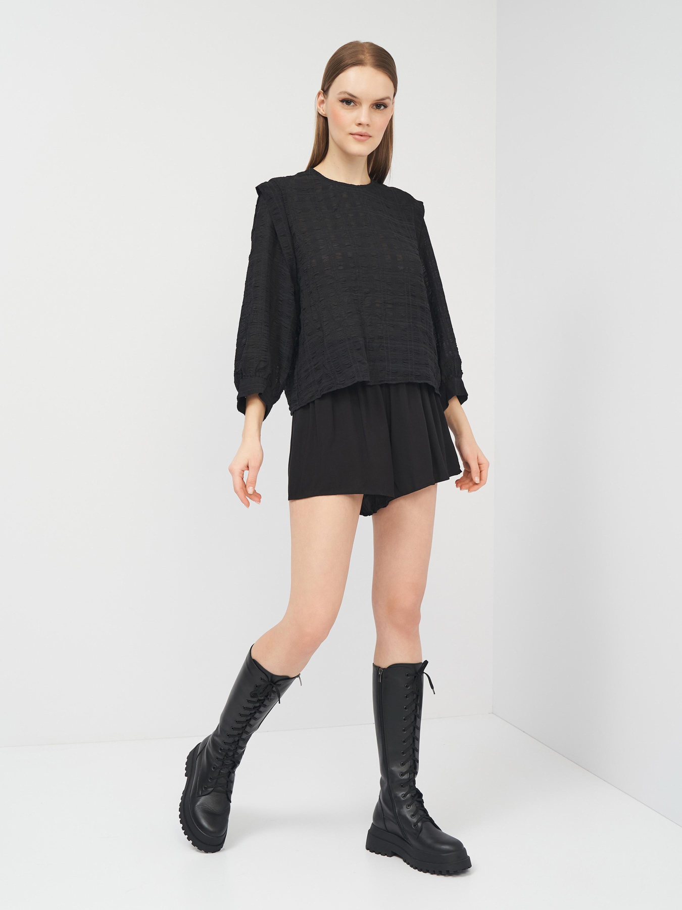 Блуза Monki модель 9749863abr_Черный Фото