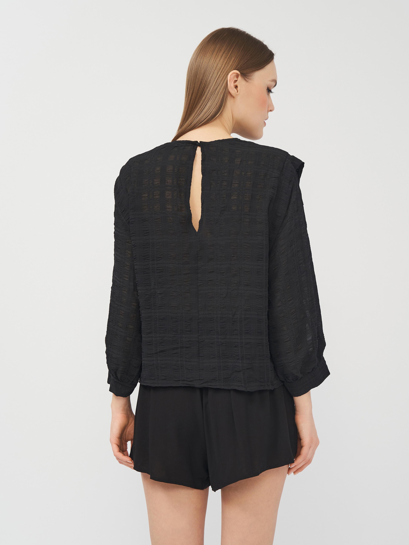 Блуза Monki модель 9749863abr_Черный Фото