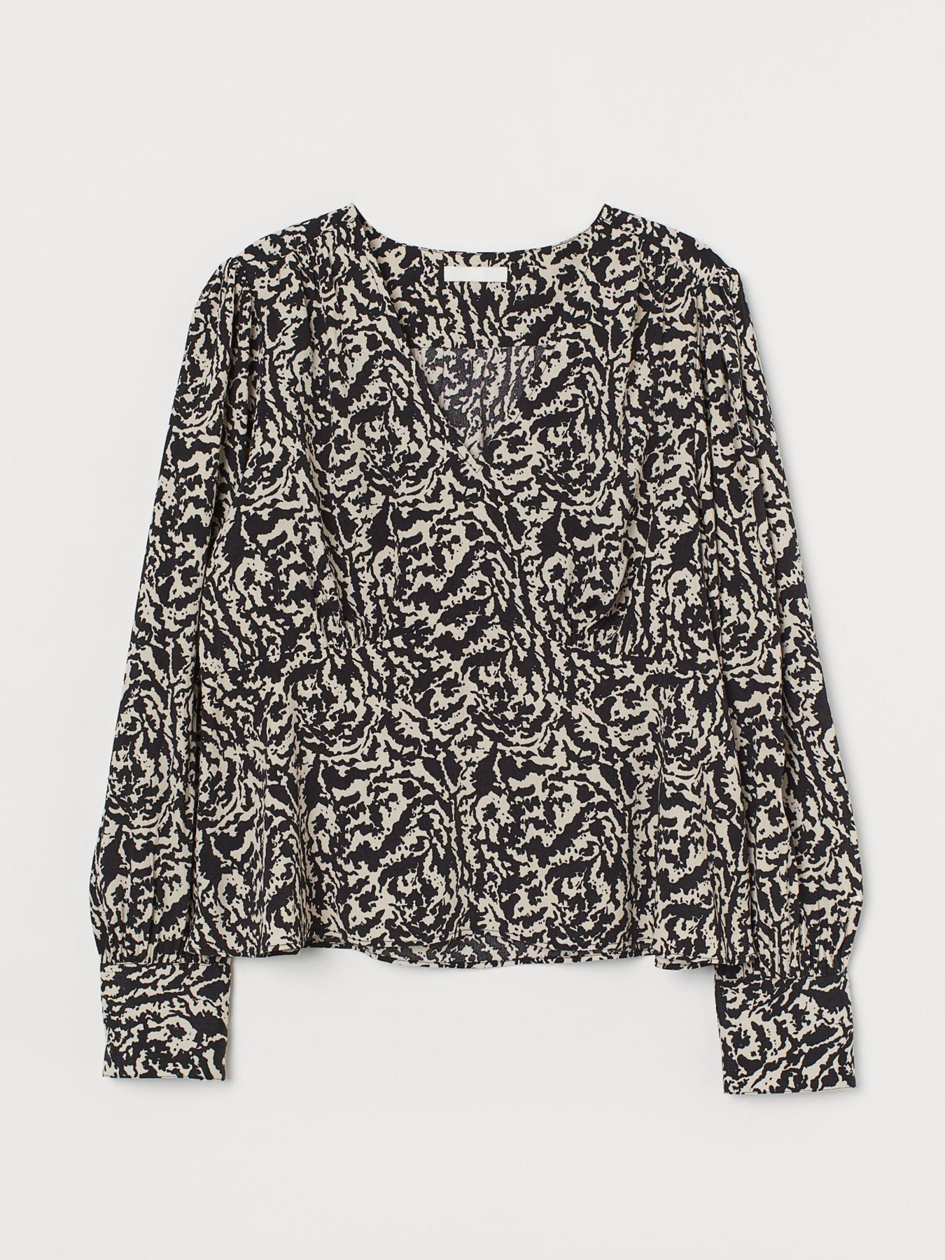 Блуза H&M модель 9299293wer_Черно-белый Фото