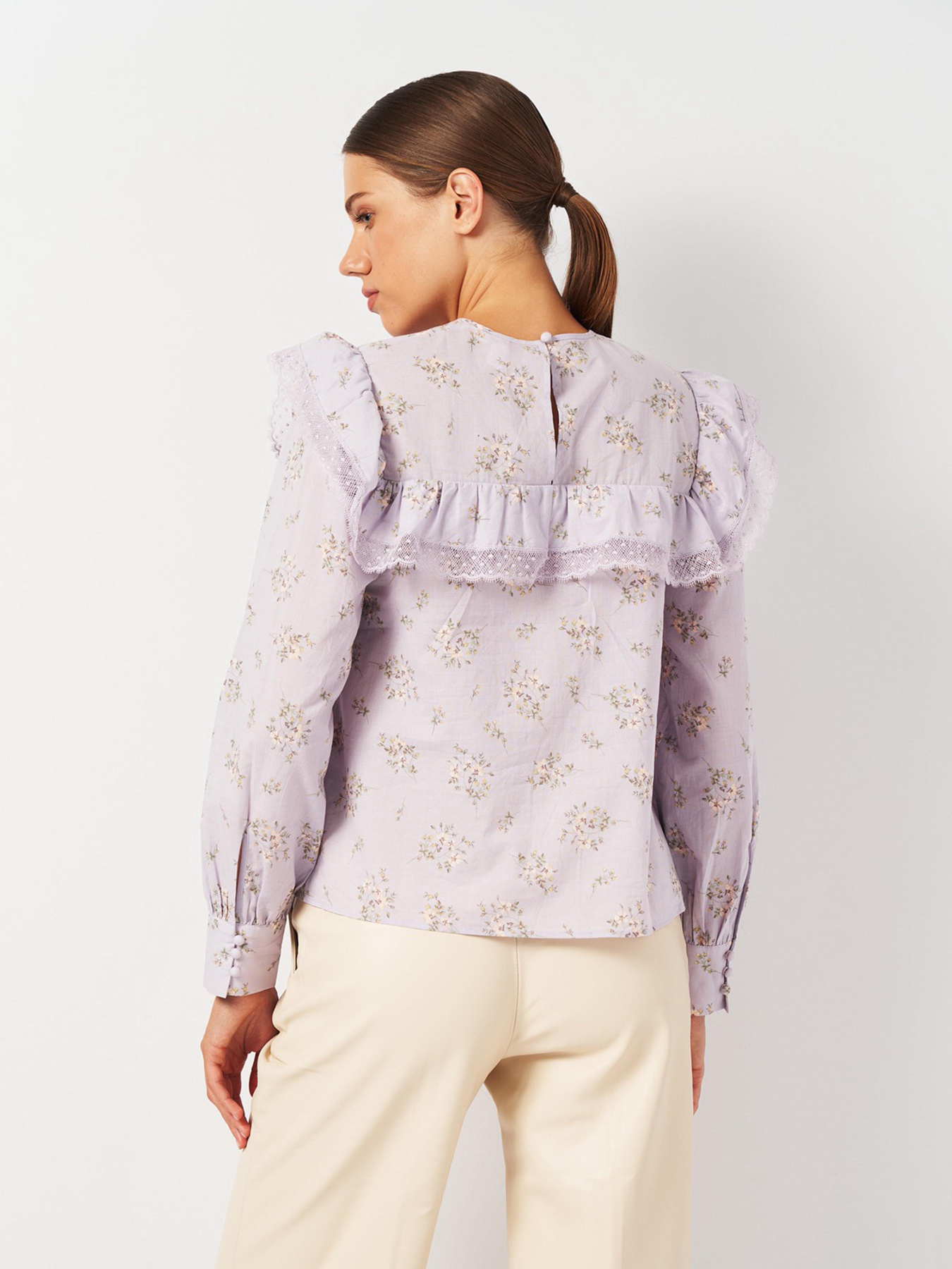 Блуза H&M модель 1067787ral_Лавандовый Фото