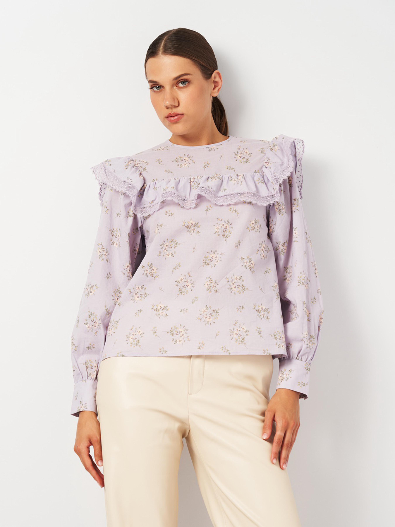 Блуза H&M модель 1067787ral_Лавандовый Фото