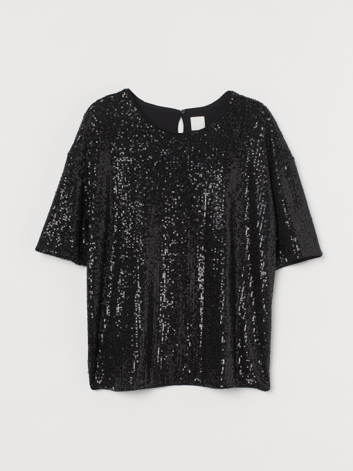 Блуза H&M модель 9085632wer_Черный Фото