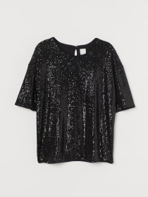 Блуза H&M модель 9085632wer_Черный Фото