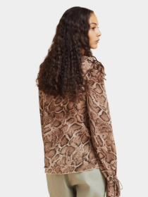 Блуза H&M модель 1104929wer_Коричневый Фото