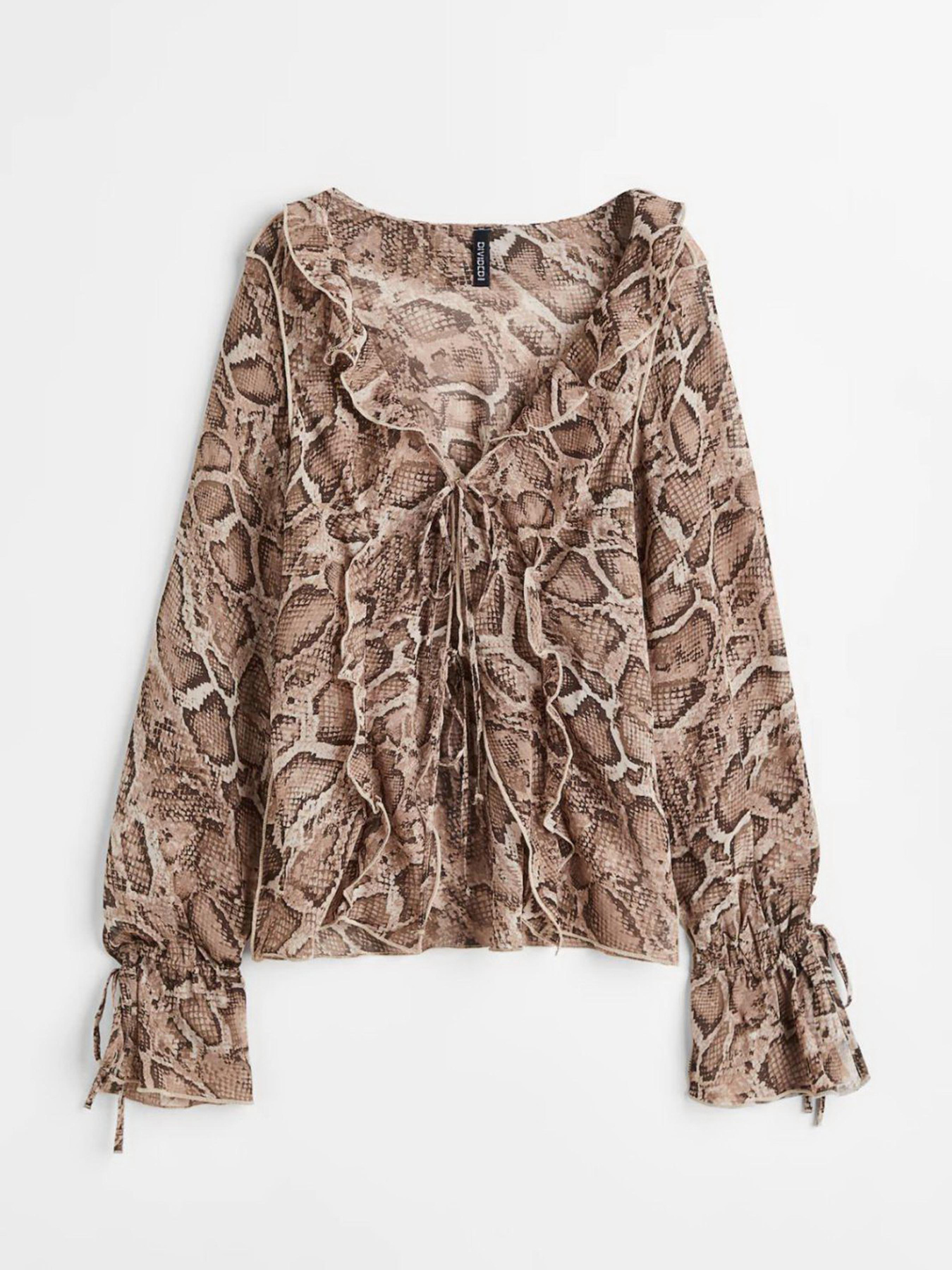 Блуза H&M модель 1104929wer_Коричневый Фото