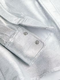 Рубашка повседневная H&M модель 1104742wer_Серебристый Фото
