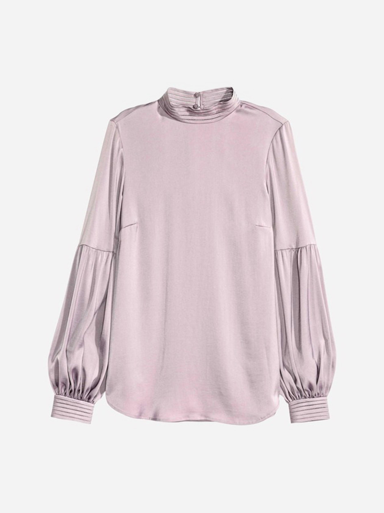 Блуза H&M модель 4334624ral_Серо-лиловый Фото