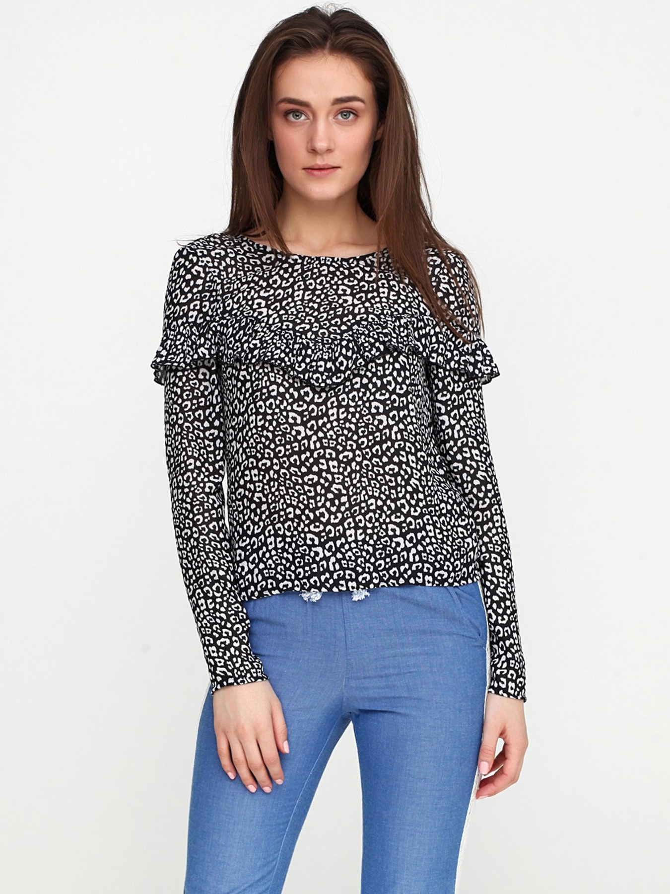 Блуза H&M модель 4967155ral_Бело-черный Фото