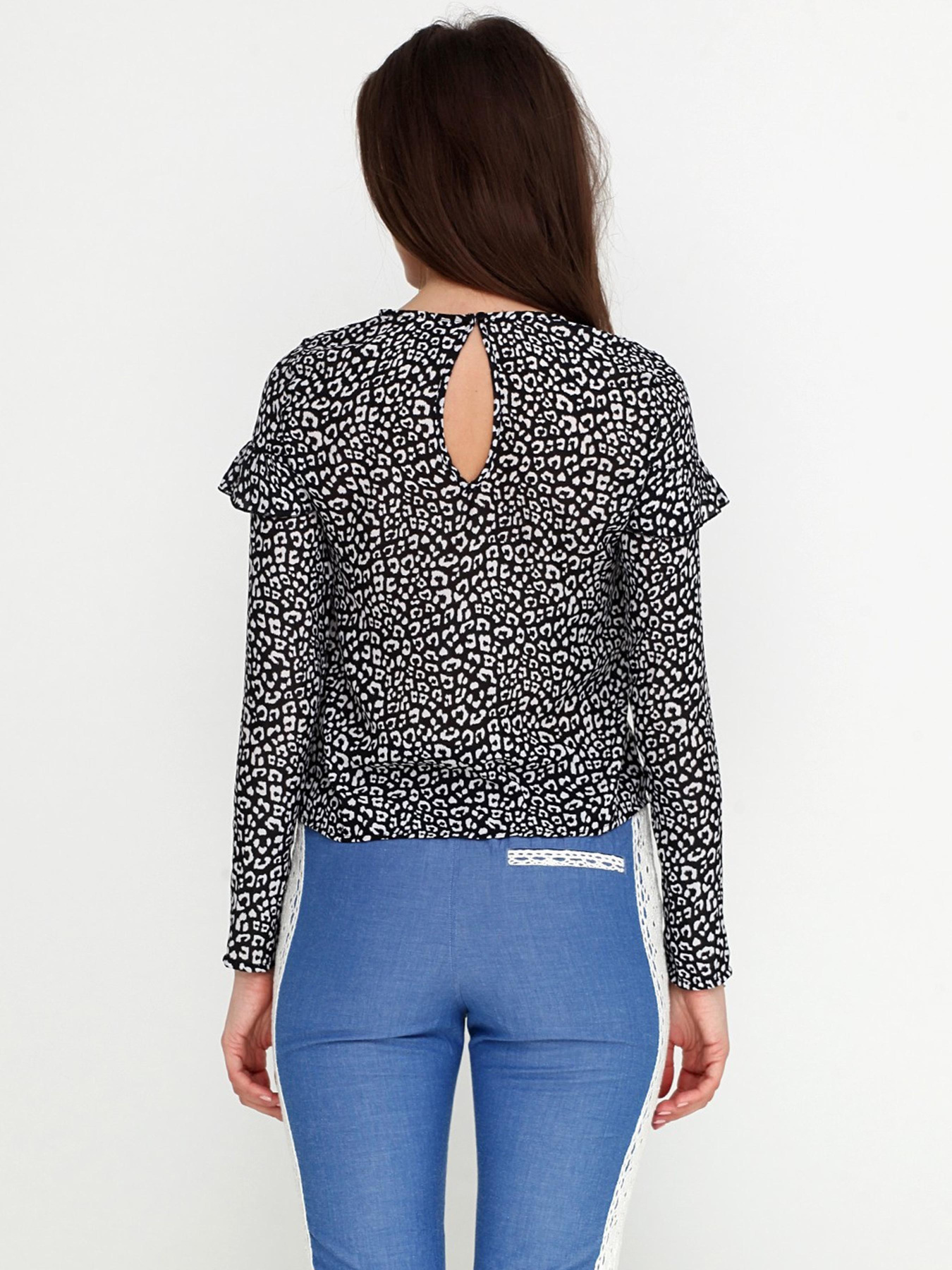 Блуза H&M модель 4967155ral_Бело-черный Фото