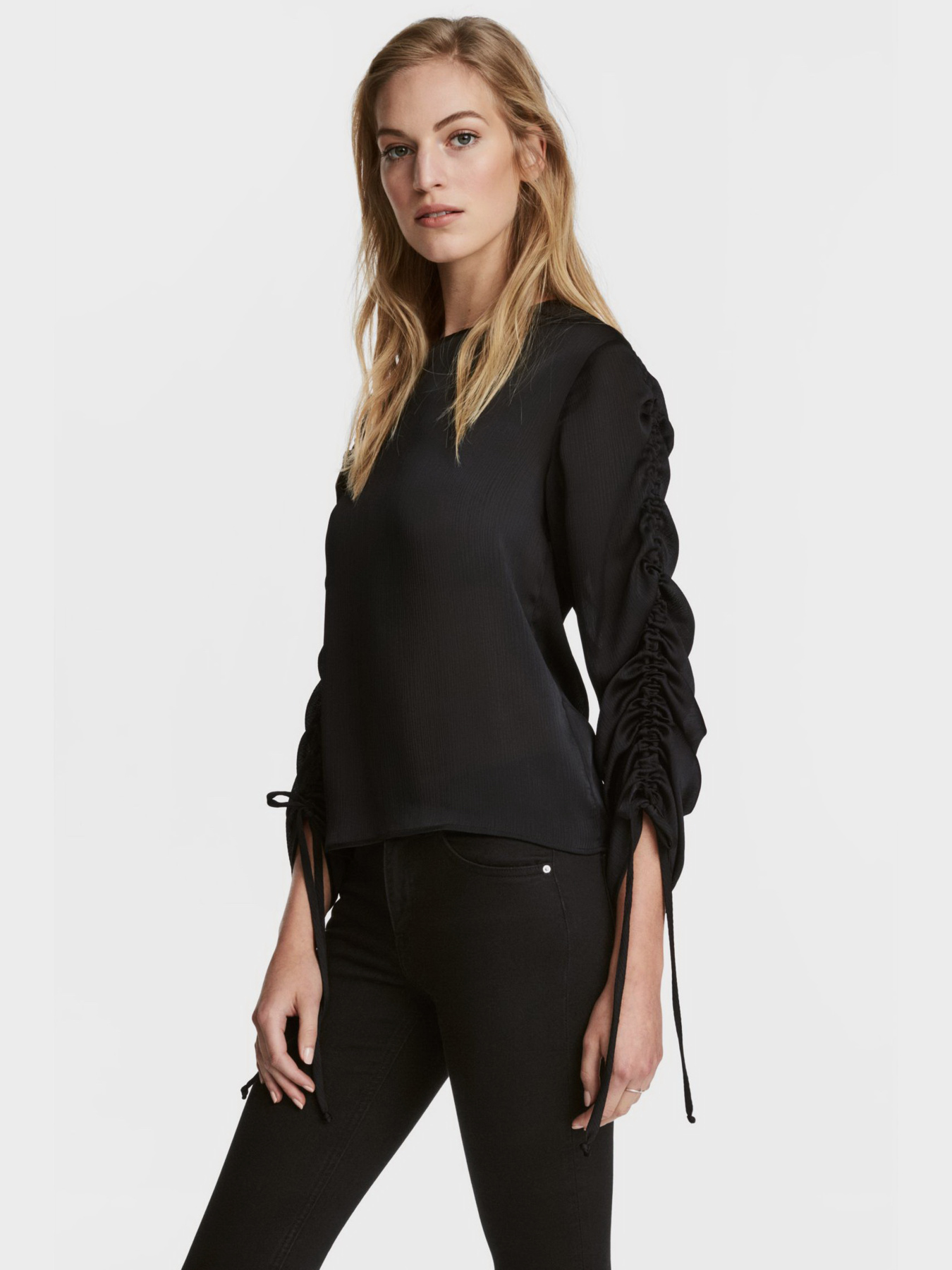 Блуза H&M модель 5105565log_Черный Фото