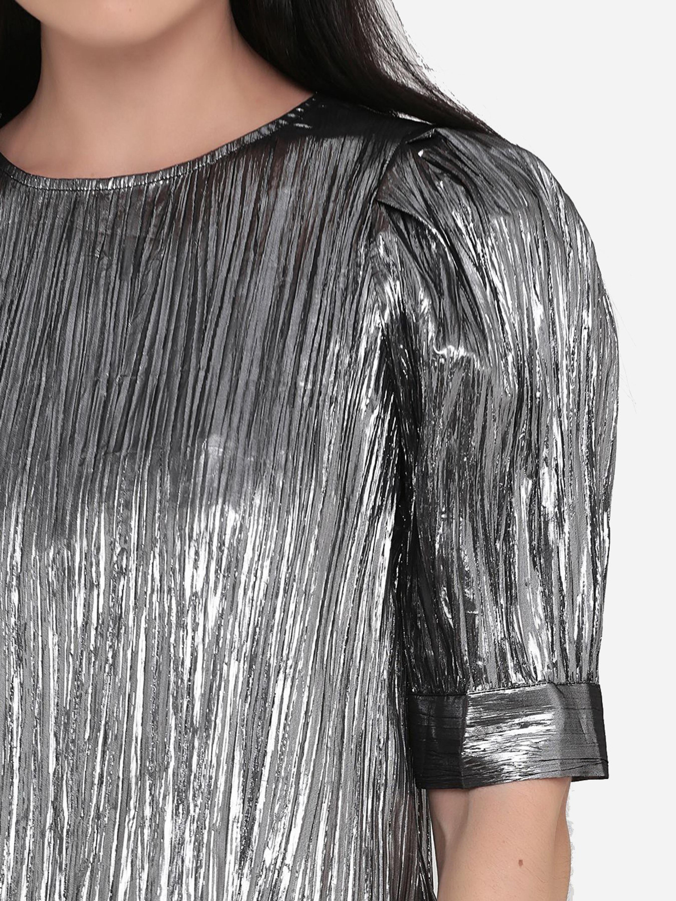 Блуза H&M модель 9625782bar_Серебристый Фото