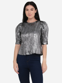 Блуза H&M модель 9625782bar_Серебристый Фото