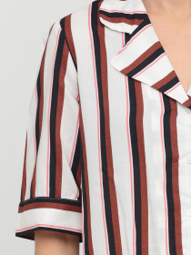 Блуза Monki модель 6098469bar_бело-коричневый Фото