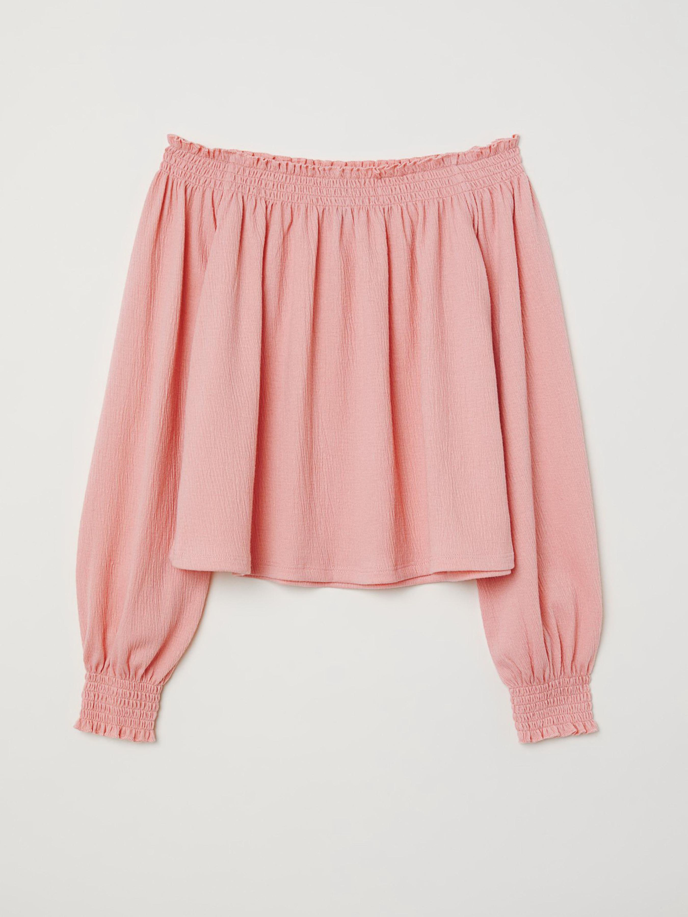 Блуза H&M модель 6222387log_Светло-розовый Фото