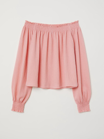 Блуза H&M модель 6222387log_Светло-розовый Фото