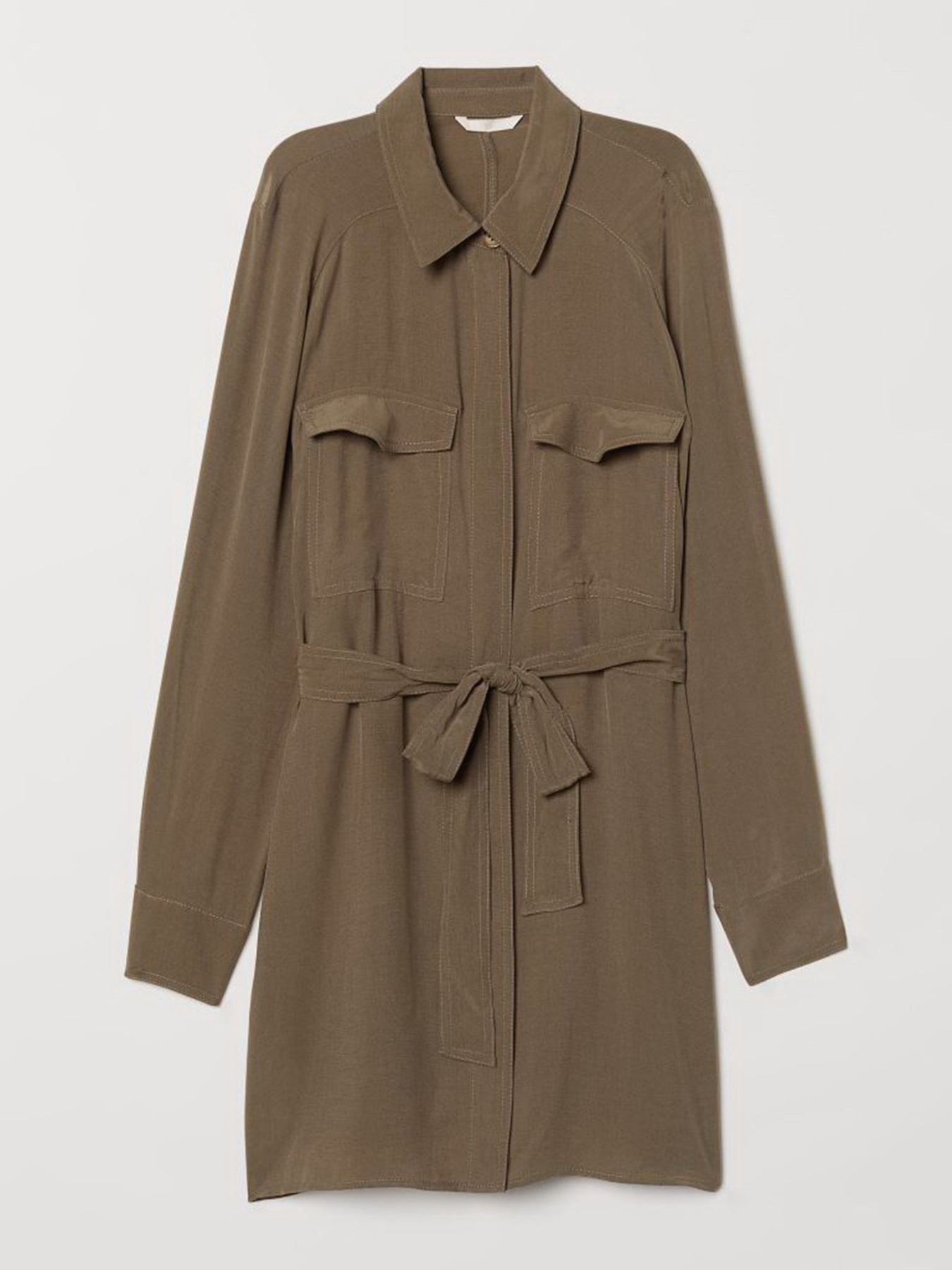 Блуза H&M модель 7030468dlog_Хаки Фото