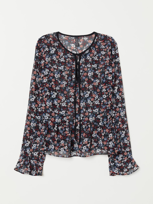 Блуза H&M модель 6770768dlog_Комбинированный Фото