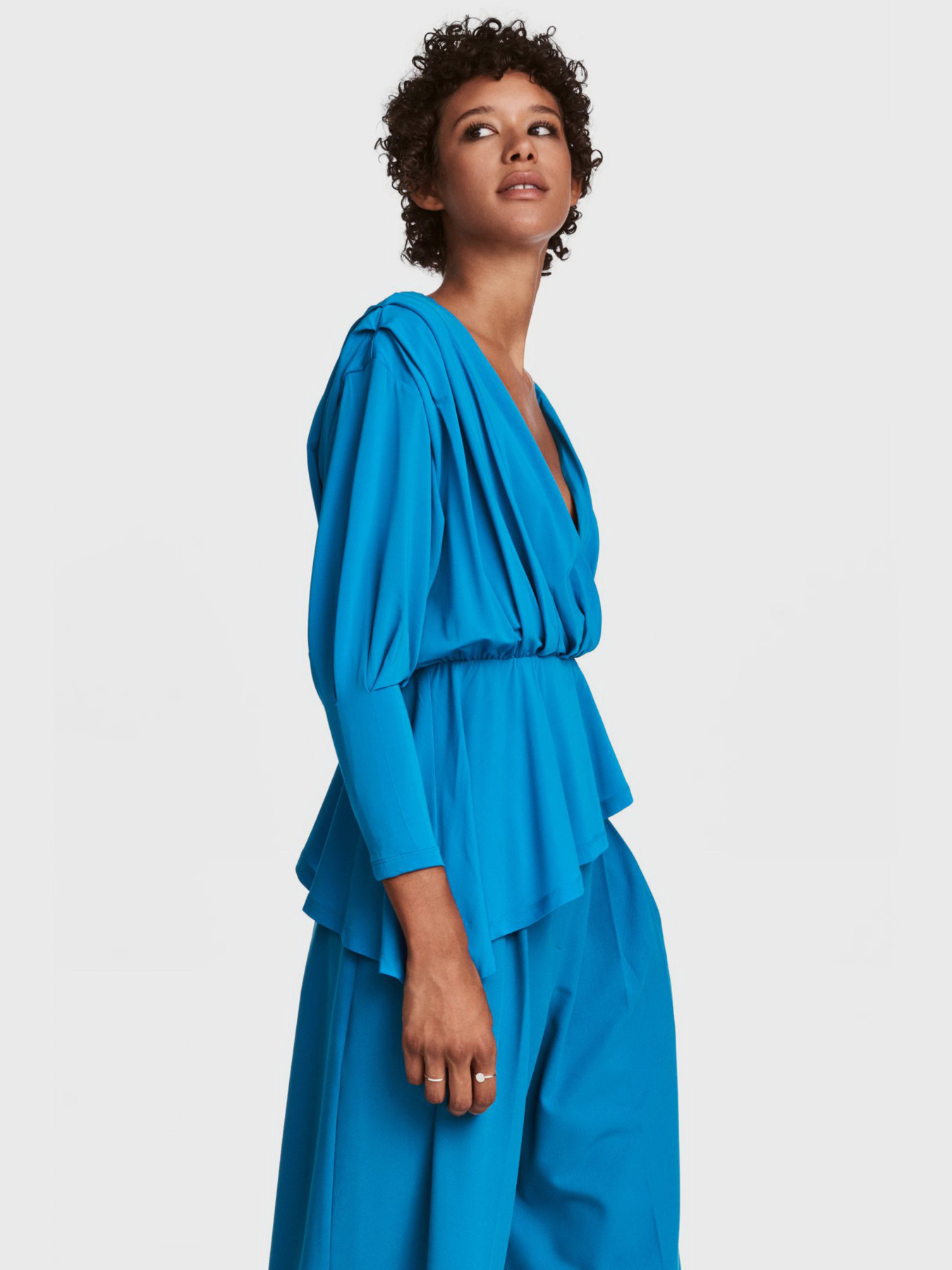 Блуза H&M модель 5900196dlog_Голубой Фото