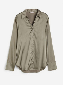 Блуза H&M модель 9397037wer_Хаки Фото