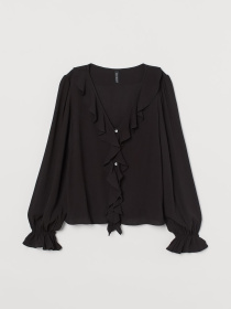 Блуза H&M модель 8339731wer_Черный Фото