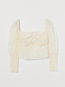 Блуза H&M модель 8884732wer_Айвори Фото