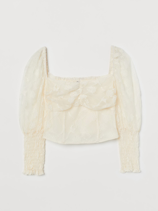 Блуза H&M модель 8884732wer_Айвори Фото