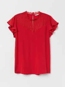 Блуза H&M модель 7124258wer_Красный Блуза H&M модель 7124258wer_Красный Фото