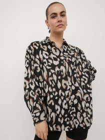 Блуза H&M модель 9728343wer_Черно-коричневый Фото