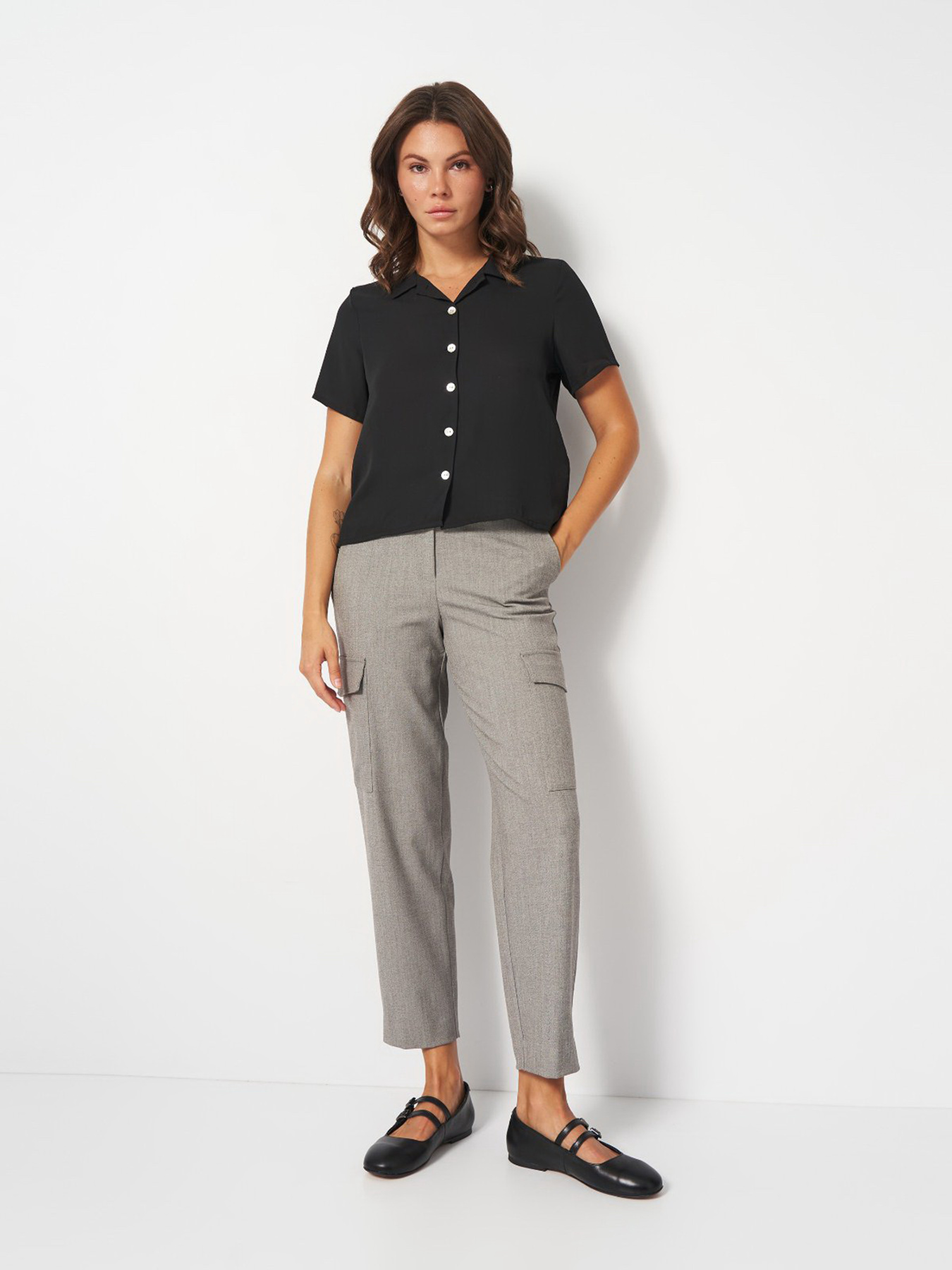 Блуза H&M модель 8387172wer_Черный Фото