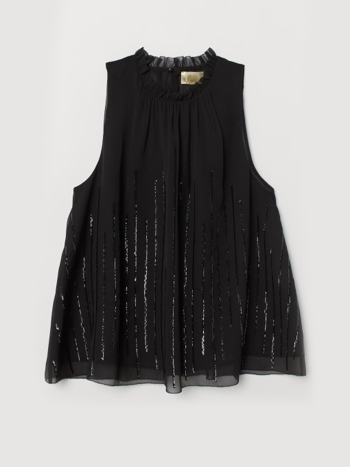 Блуза H&M модель 6818458dlog_Черный Фото