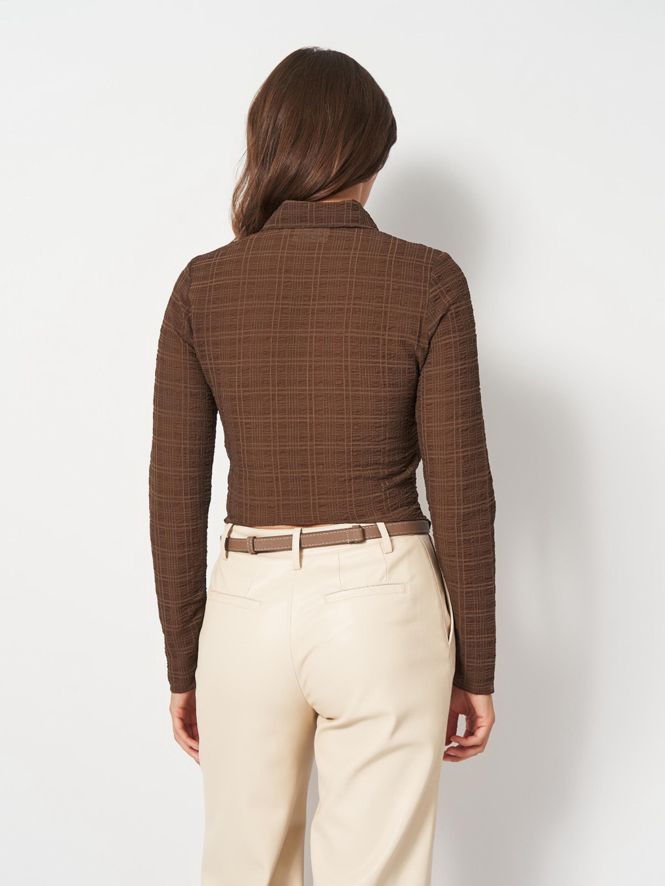 Блуза H&M модель 10215244wer_Коричневый Фото