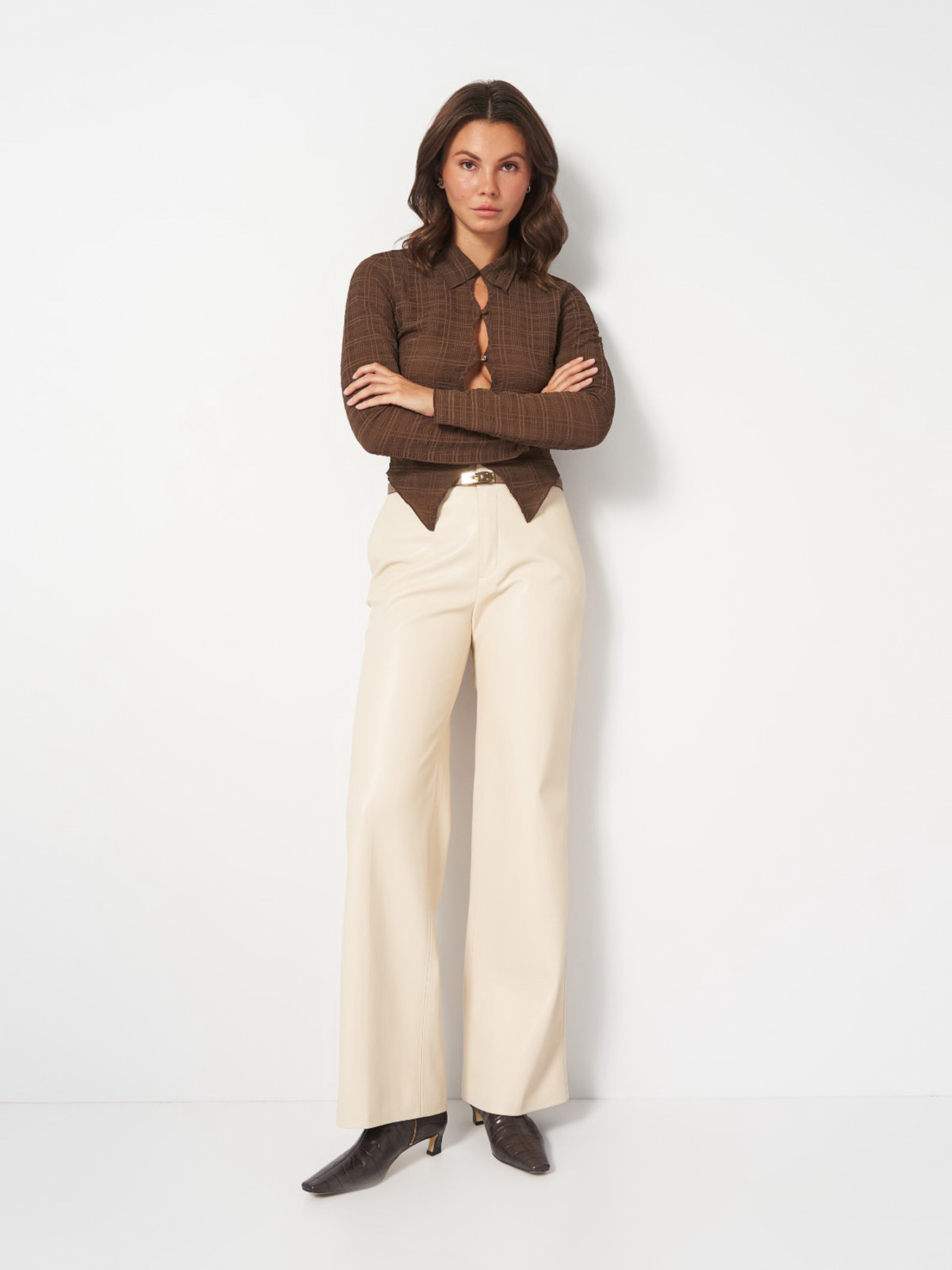 Блуза H&M модель 10215244wer_Коричневый Фото