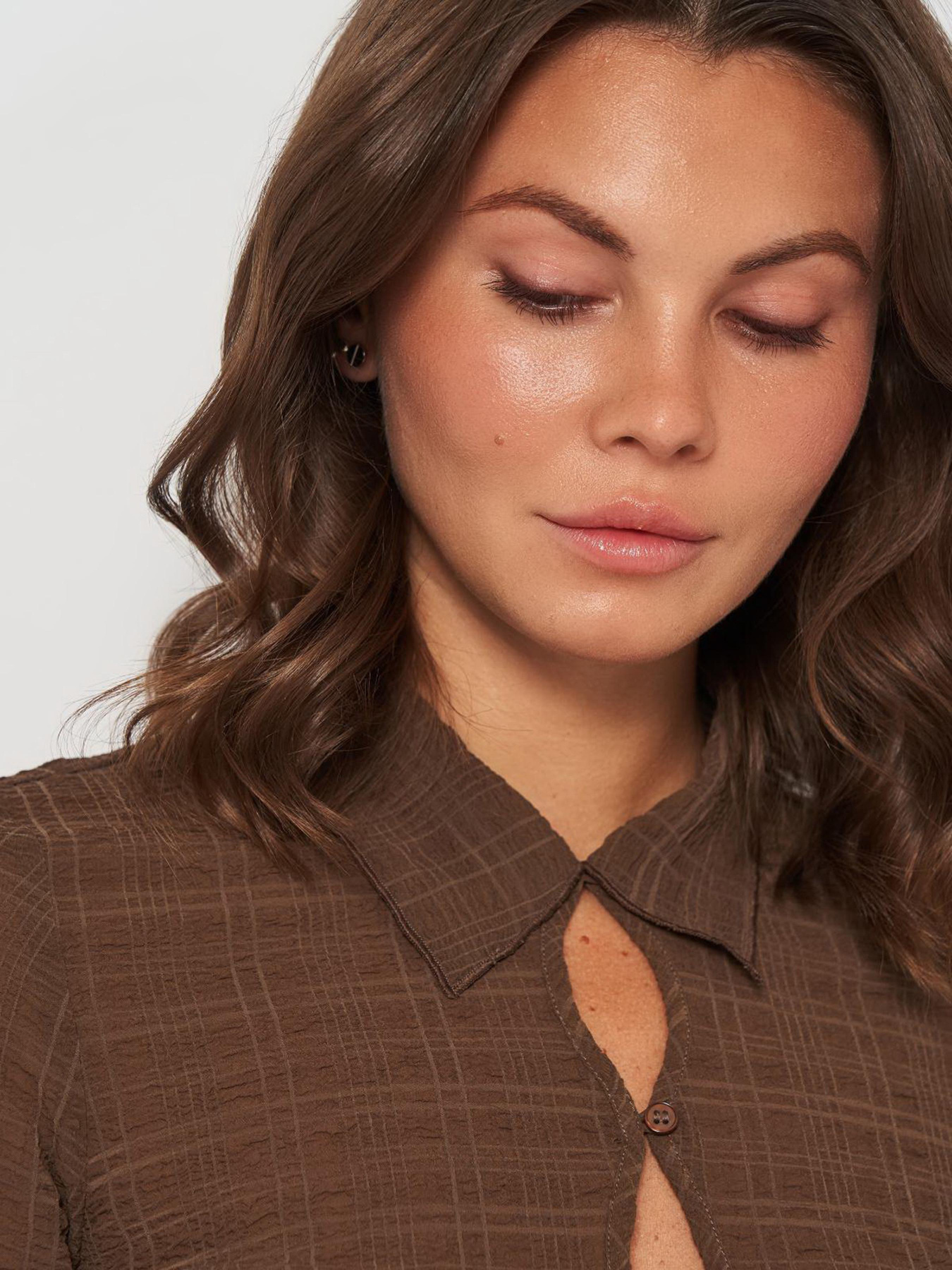 Блуза H&M модель 10215244wer_Коричневый Фото