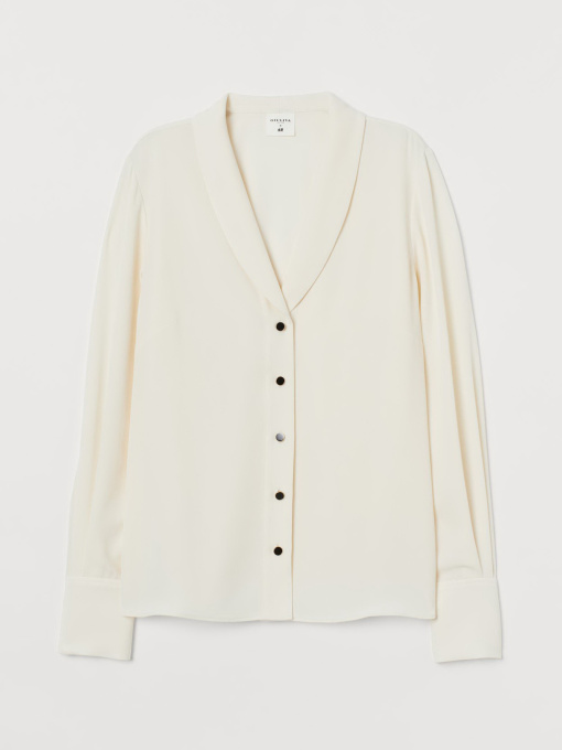 Блуза H&M модель 9047572wer_Кремовый Фото