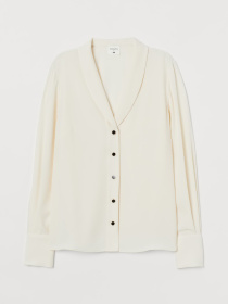 Блуза H&M модель 9047572wer_Кремовый Фото