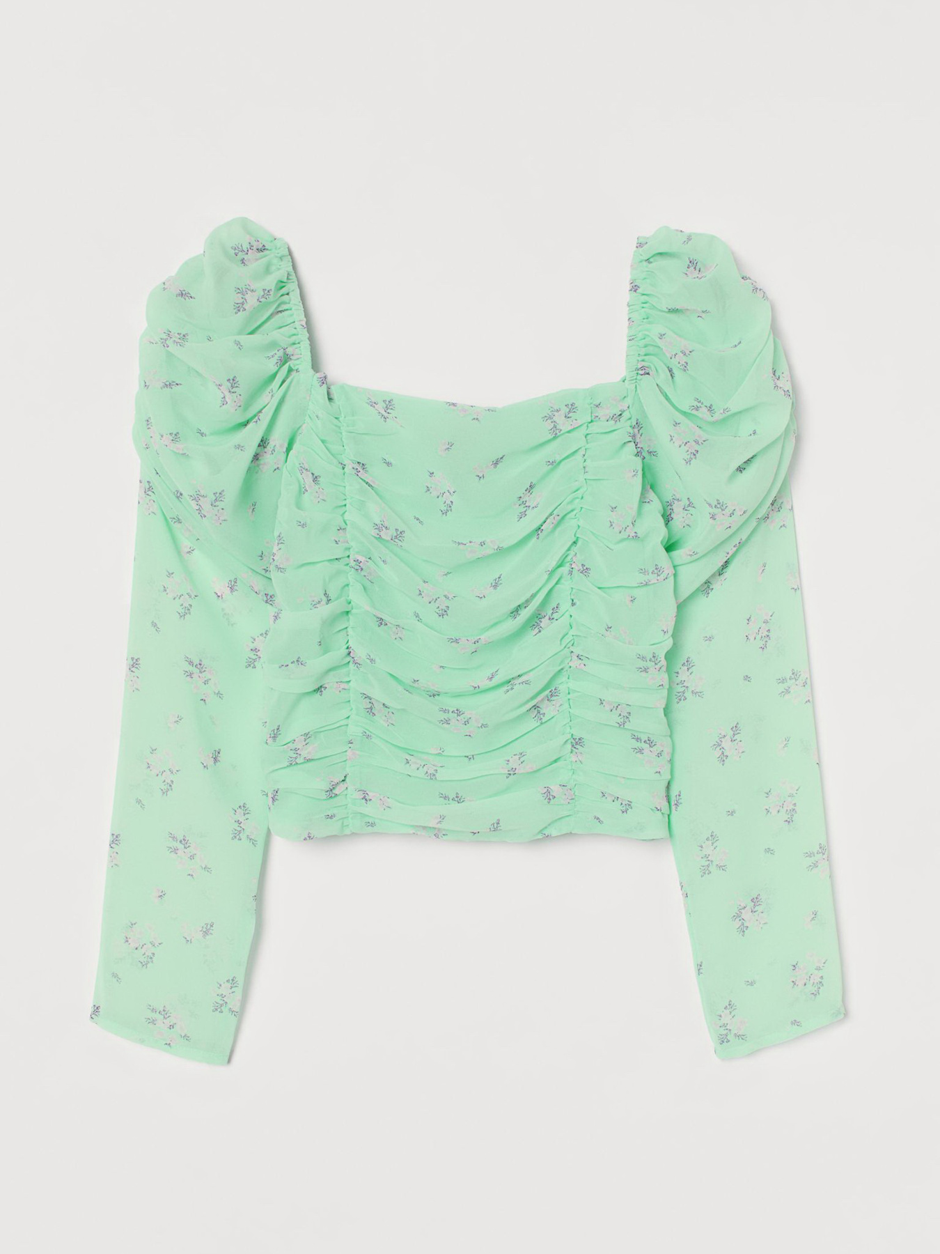 Блуза H&M модель 8787562log_Светло-зеленый Фото