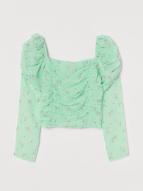 Блуза H&M модель 8787562log_Светло-зеленый Фото