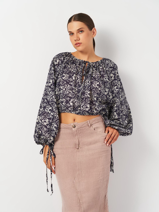 Блуза H&M модель 2001021ral_Сине-белый Фото