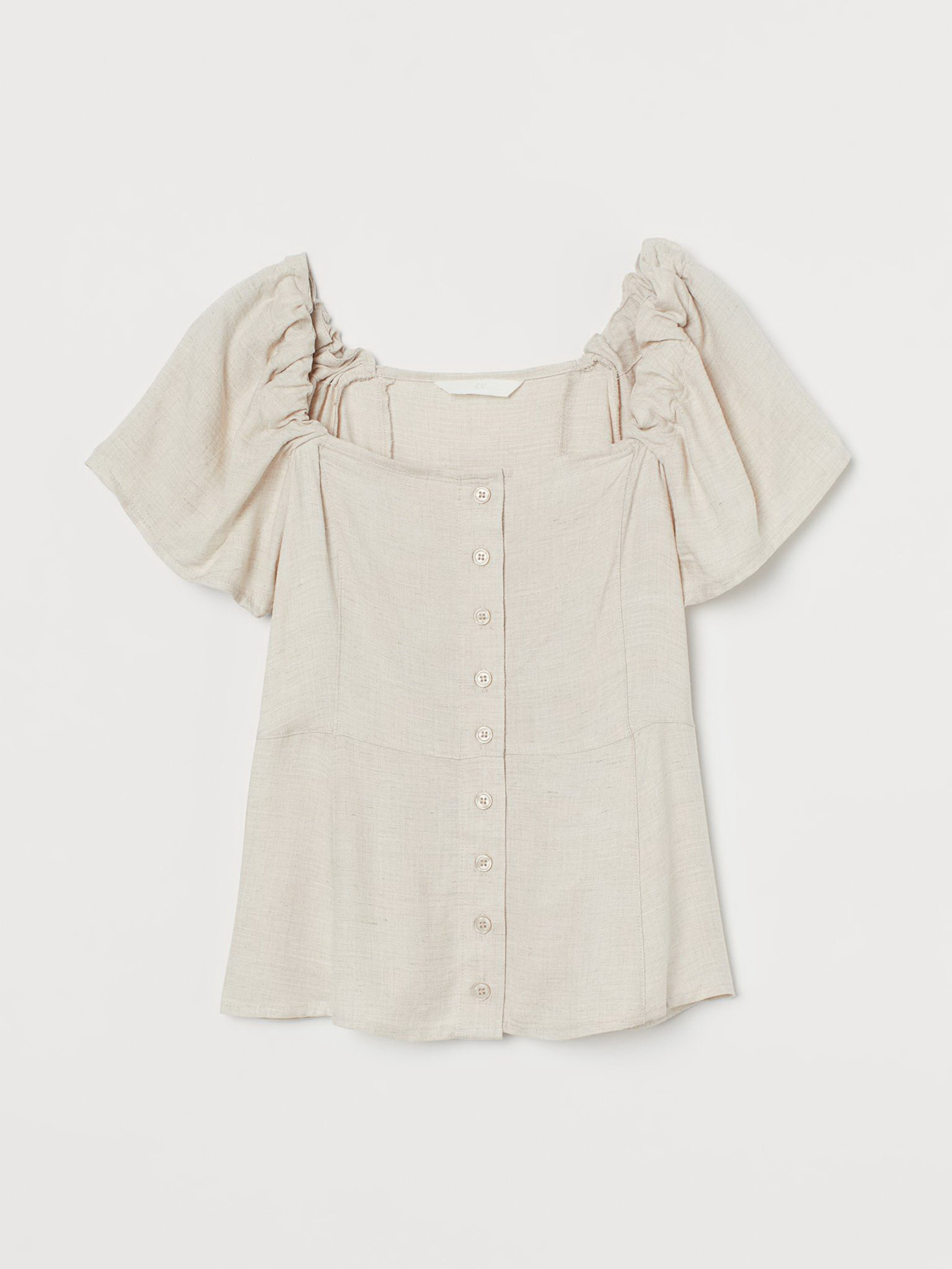 Блуза H&M модель 8749521wer_Светло-бежевый Фото