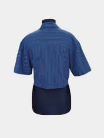 Рубашка повседневная H&M модель 5698147wer_Темно-синий Фото